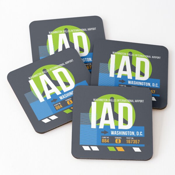 Item preview, Washington, DC (IAD) Airport Code Baggage Tag designed and sold by SLAG-Creative.