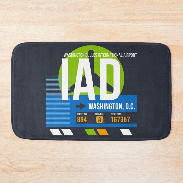 Item preview, Washington, DC (IAD) Airport Code Baggage Tag designed and sold by SLAG-Creative.