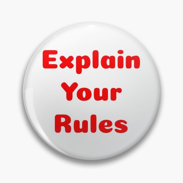 Item preview, Explain Your Rules in Red designed and sold by CreativeBel.