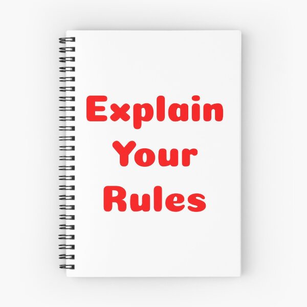 Item preview, Explain Your Rules in Red designed and sold by CreativeBel.