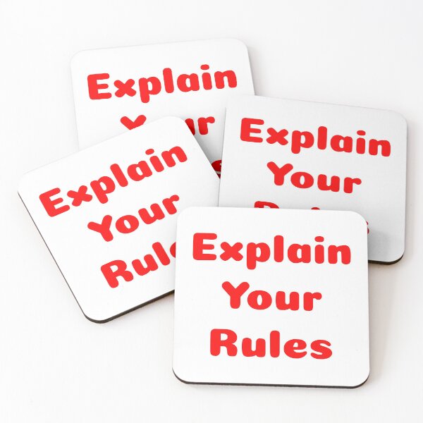 Item preview, Explain Your Rules in Red designed and sold by CreativeBel.
