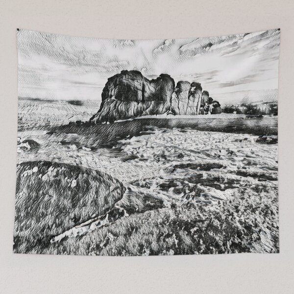 Item preview, Dartmoor national park Sourton tor designed and sold by TrippyEarth.