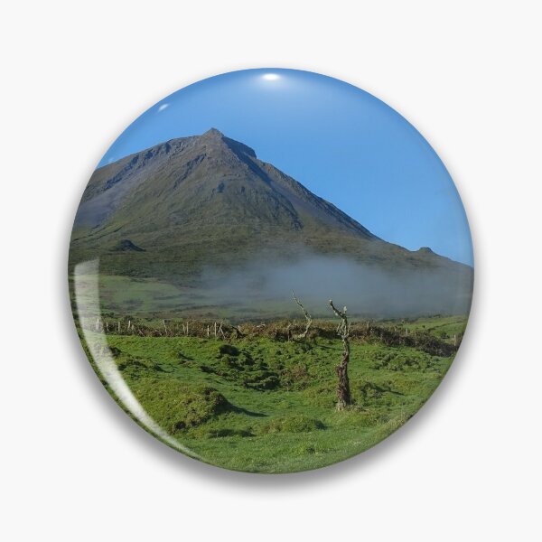 Item preview, Amazing nature landscape, Pico mountain with some clouds, Azores islands, travel destination. designed and sold by AylaHarbich.