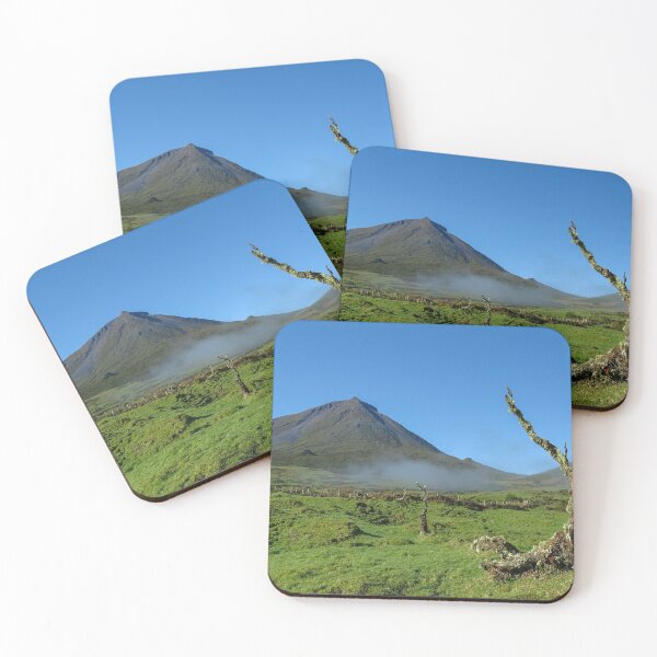 Item preview, Amazing nature landscape, Pico mountain with some clouds, Azores islands, travel destination. designed and sold by AylaHarbich.