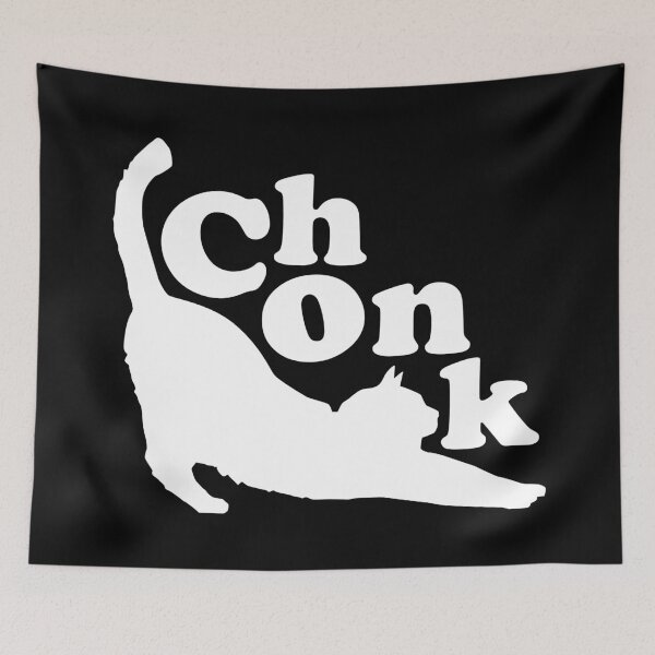 Item preview, Chonk Chonkers white cat designed and sold by ItsMemeMachine.