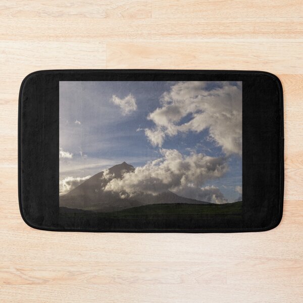Item preview, Amazing nature landscape, Pico mountain with some clouds, Azores islands, travel destination. designed and sold by AylaHarbich.