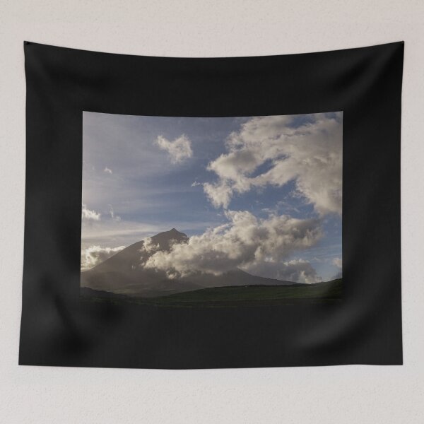 Item preview, Amazing nature landscape, Pico mountain with some clouds, Azores islands, travel destination. designed and sold by AylaHarbich.