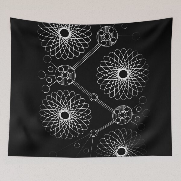 Item preview, abstract spiral floral pattern designed and sold by Mandala-Mia.