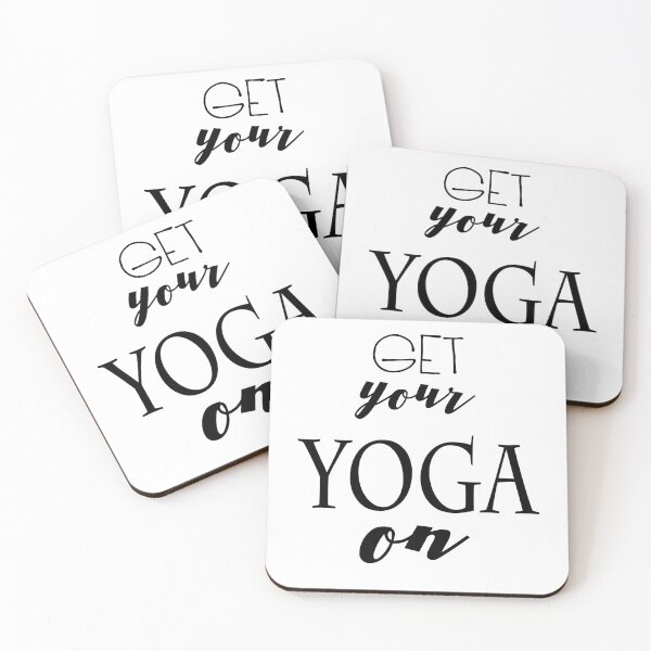 Item preview, Get your yoga on, yoga motivaton quote designed and sold by Yogawoman.
