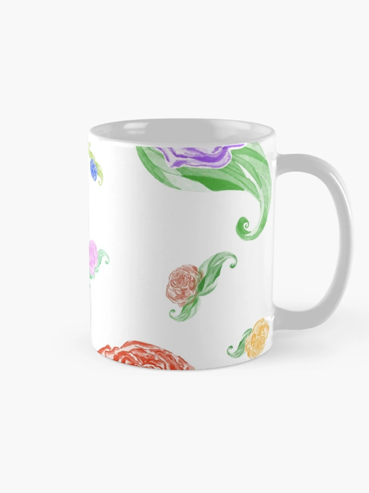 Thumbnail 3 of 6, Coffee Mug, Scattered Roses designed and sold by Ryan Millett.