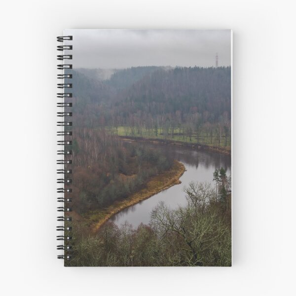 Item preview, Gauja River and the valley rich in forests covered with fog designed and sold by lena-maximova.