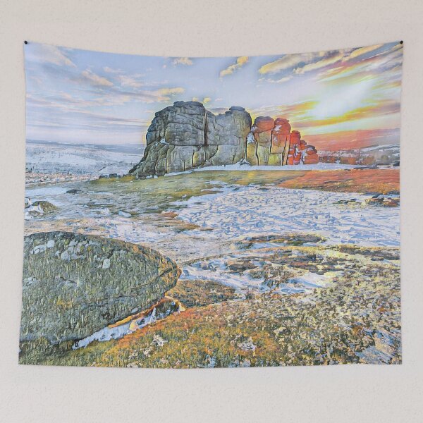 Item preview, Dartmoor national park Sourton tor designed and sold by TrippyEarth.