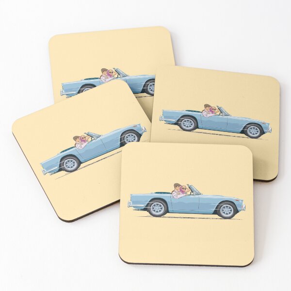 Item preview, TR4a in Powder Blue with optional wheels in right hand drive designed and sold by Bigs66.