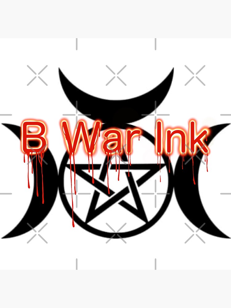 "B War Ink Logo" Sticker For Sale By Vgothicfang97v | Redbubble