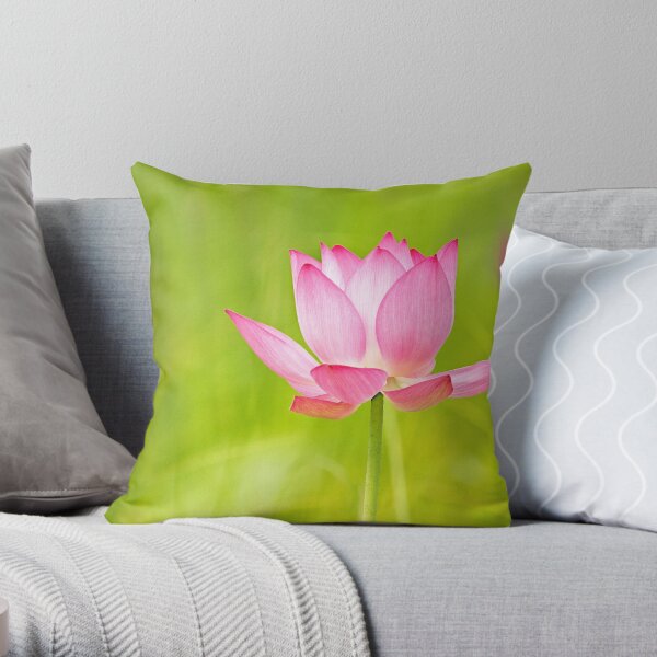 Zen Garden: Lotus LOVE Throw Pillow