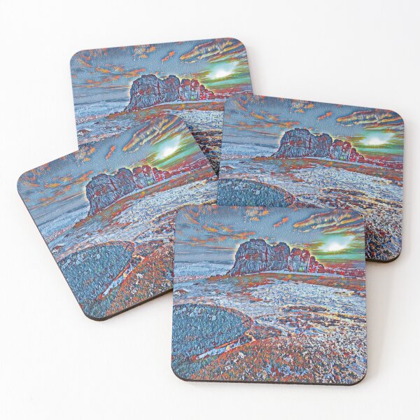 Item preview, Dartmoor national park Sourton tor abstract  designed and sold by TrippyEarth.