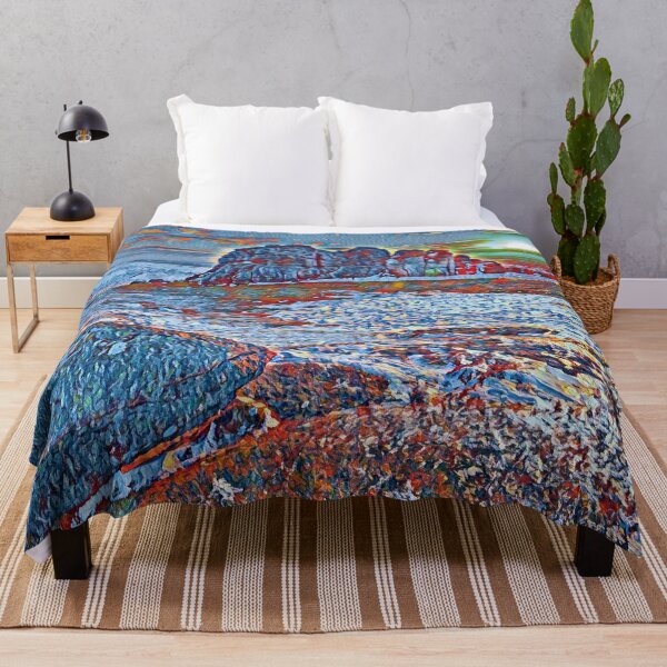 Item preview, Dartmoor national park Sourton tor abstract  designed and sold by TrippyEarth.
