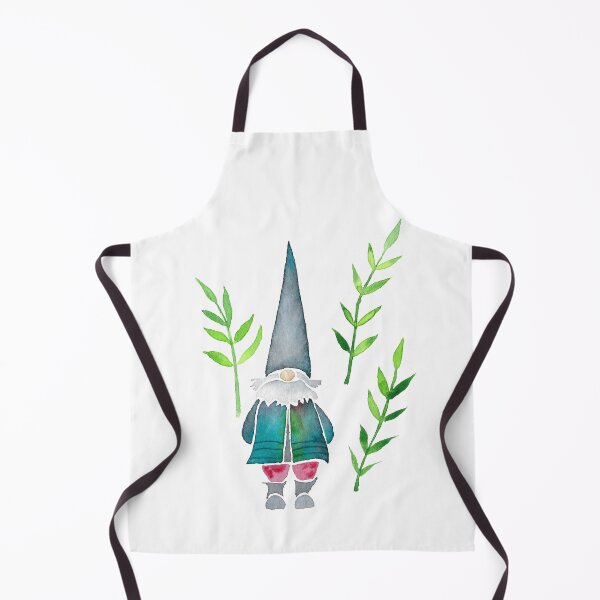 Item preview, A Summer Funny Gnome with Green Leaves designed and sold by AgAnnShop.