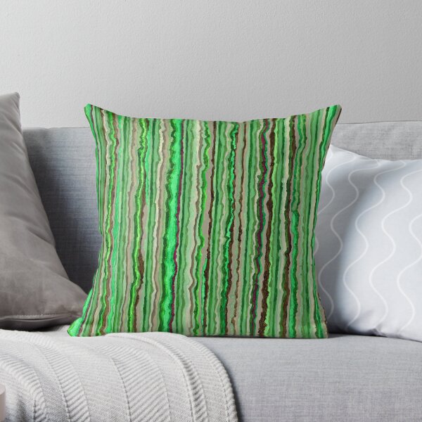 Green 307 Throw Pillow