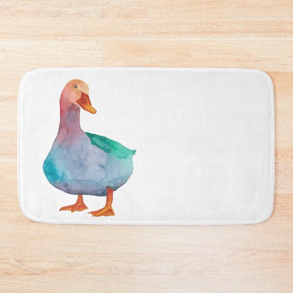 Item preview, Rainbow Duck Colorful Bird Art designed and sold by TheWaterBirds.