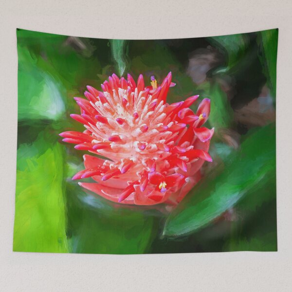 Item preview, Flowering Bromeliads Red Guzmania  designed and sold by RichFrancoCars.