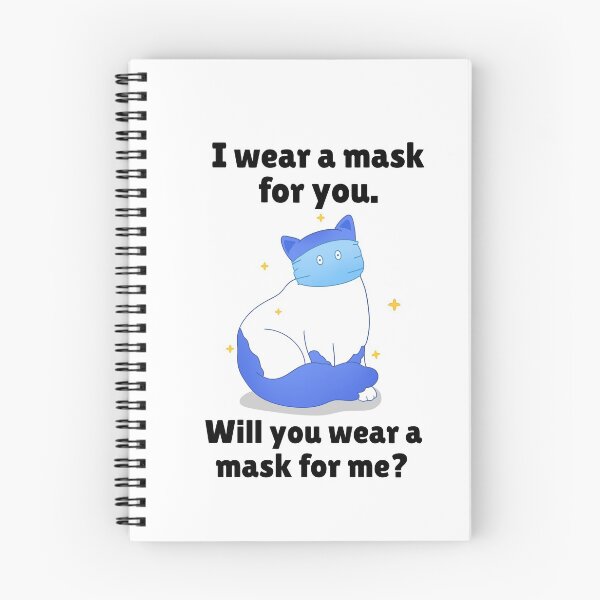 Item preview, Masked cat - Will you wear a mask for me? designed and sold by GLwithUs.