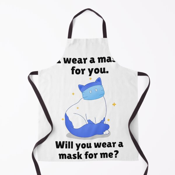 Item preview, Masked cat - Will you wear a mask for me? designed and sold by GLwithUs.
