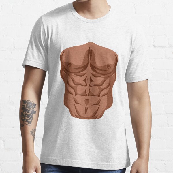 Ripped Muscles, six pack, chest T-shirt' Men's T-Shirt