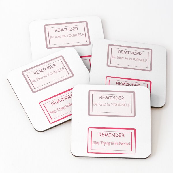 Item preview, be kind to yourself  & stop trying to be perfect reminder designed and sold by Svlgsm.