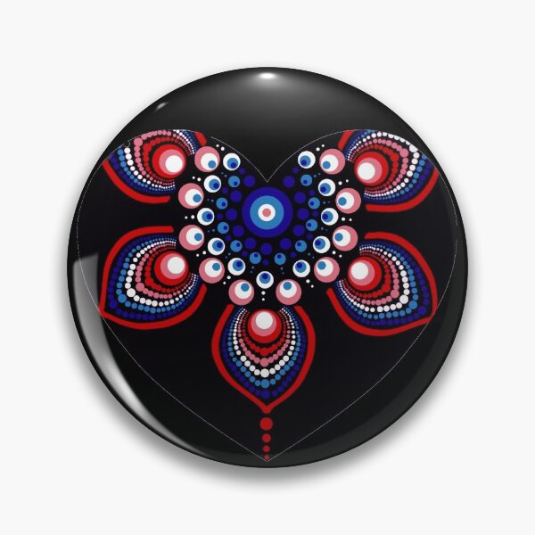 Item preview, Mandala Heart Black designed and sold by Rumpelstilskin.