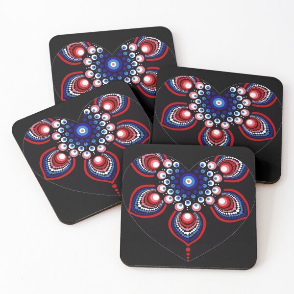 Item preview, Mandala Heart Black designed and sold by Rumpelstilskin.