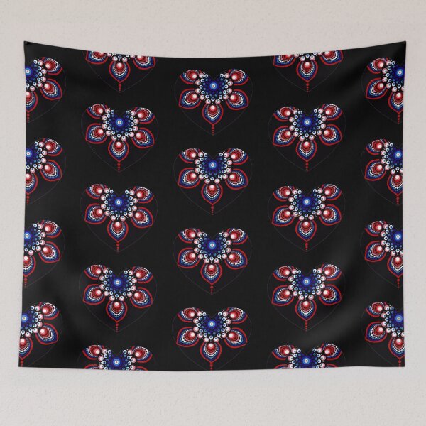 Item preview, Mandala Heart Black designed and sold by Rumpelstilskin.