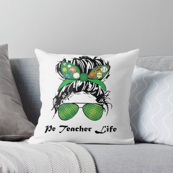 Item preview, Pe Teacher Messy Bun Life Hair Glasses Phys Ed designed and sold by GalaxyStoreDZ.