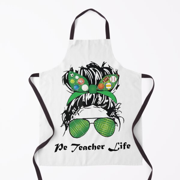 Item preview, Pe Teacher Messy Bun Life Hair Glasses Phys Ed designed and sold by GalaxyStoreDZ.