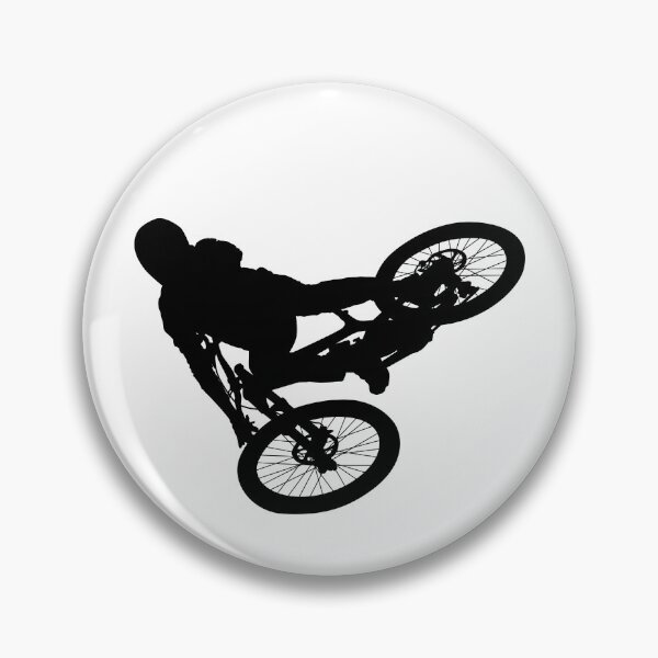Item preview, downhill mountain bike, enduro cross mountain biker doing an extreme jump on a mountain bike. with helmet and safety equipment  designed and sold by Marcin Adrian.