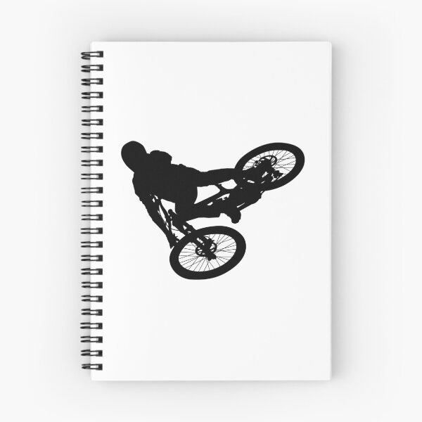 Item preview, downhill mountain bike, enduro cross mountain biker doing an extreme jump on a mountain bike. with helmet and safety equipment  designed and sold by Marcin Adrian.