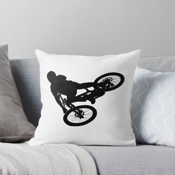 Item preview, downhill mountain bike, enduro cross mountain biker doing an extreme jump on a mountain bike. with helmet and safety equipment  designed and sold by Marcin Adrian.