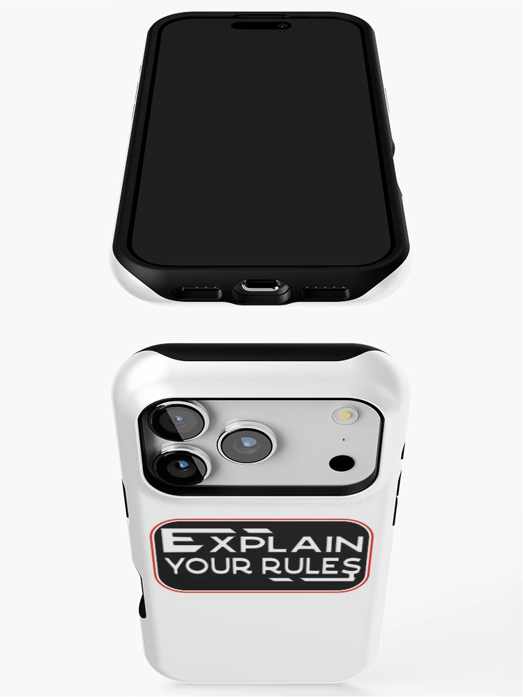 Thumbnail 3 of 4, iPhone Case, EXPLAIN YOUR RULES designed and sold by Ralek.