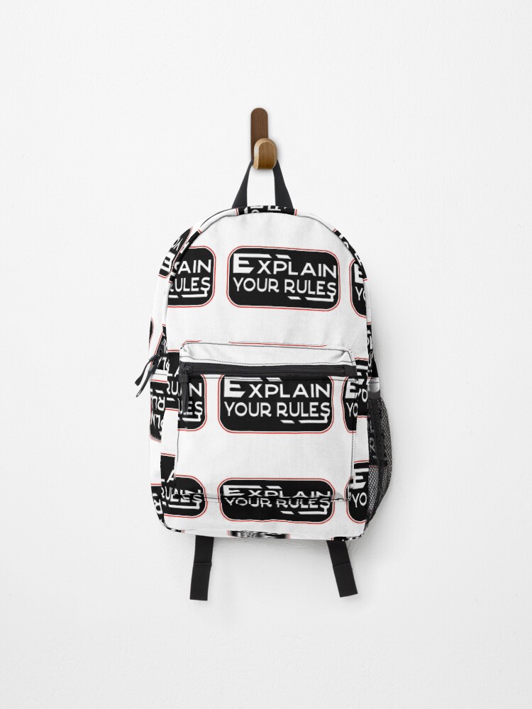 Thumbnail 1 of 3, Backpack, EXPLAIN YOUR RULES designed and sold by Ralek.