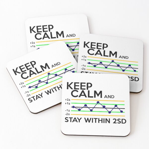 Item preview, Keep Calm and Stay Within 2SD designed and sold by MedLabVibes.