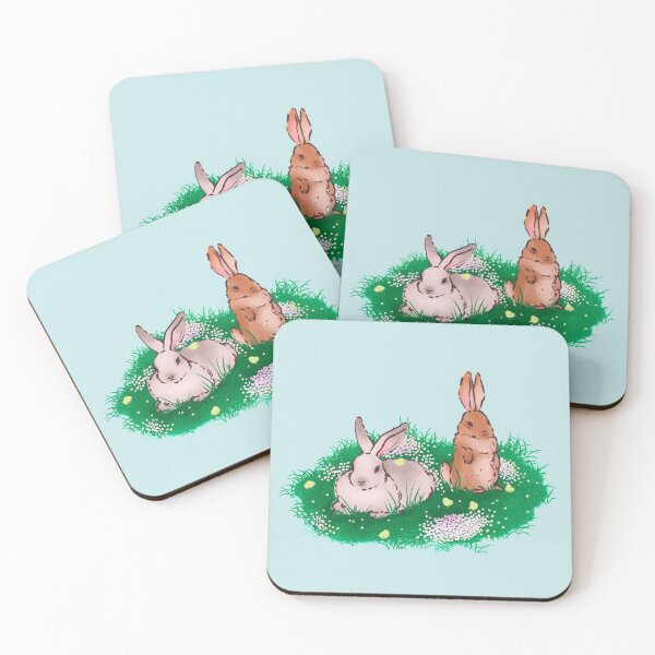 Item preview, Spring Bunnies with Chicks designed and sold by Salem Scribbles.