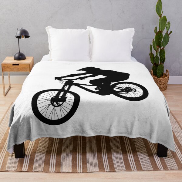 Item preview, downhill mountain bike, enduro cross mountain biker doing an extreme jump on a mountain bike. with helmet and safety equipment  designed and sold by Marcin Adrian.