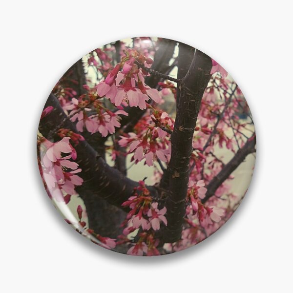 Item preview, Cherry Tree Blossoms In The Foreground Overcast Sky designed and sold by Mothe3rd.
