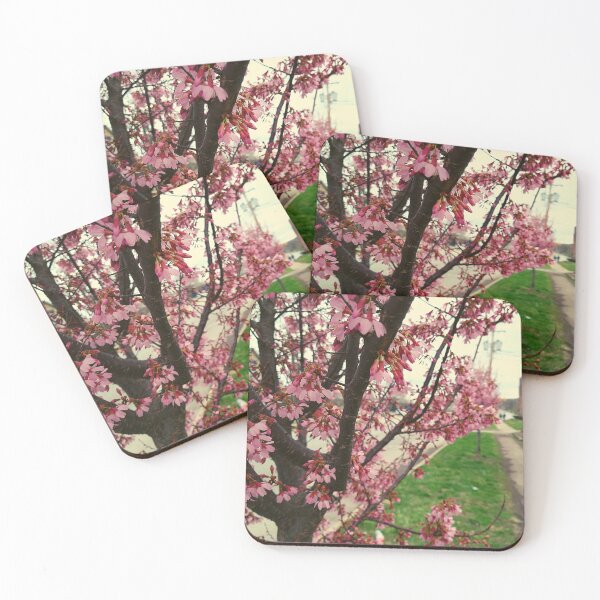 Item preview, Cherry Tree Blossoms In The Foreground Overcast Sky designed and sold by Mothe3rd.