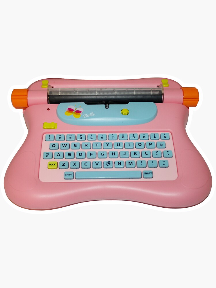 My newest addition, Barbie toy typewriter. :) Fully functioning, more