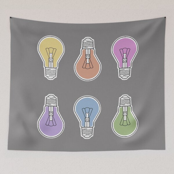 Item preview,  lightbulb vintage  rainbow colors  multipack designed and sold by weilertsen.