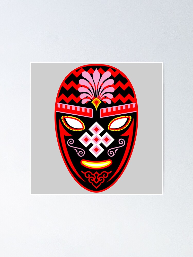 “Huichol Mask” Poster by Pizza-Party-Sup | Redbubble
