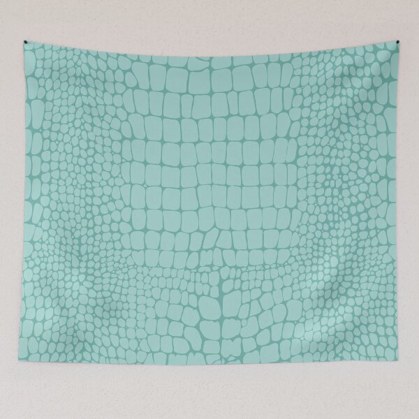 Item preview, Blue Teal Crocodile Boho Animal Pattern designed and sold by trajeado14.