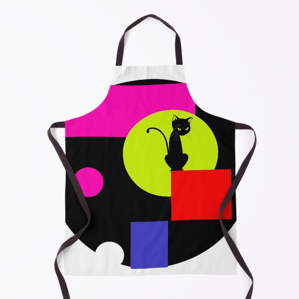 Item preview, Absract with Black Cat - Colourful Modernist Design designed and sold by Rocketman2017.