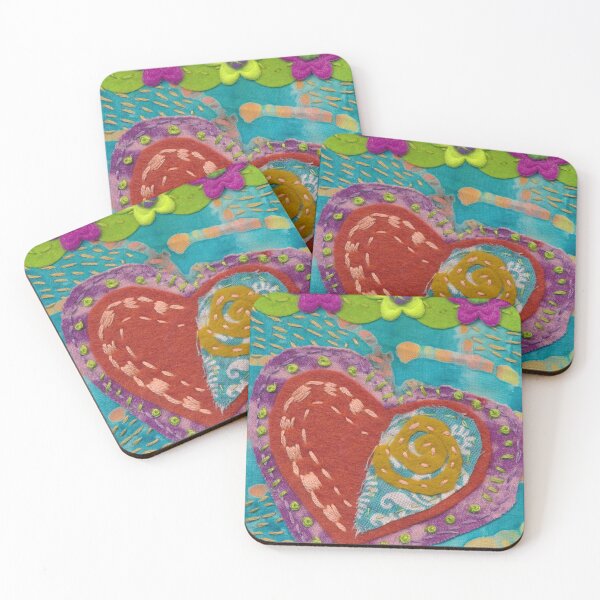 Item preview, Felt heart and flowers too. designed and sold by nighthawkstudio.